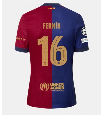 Barcelona Fermin Lopez #16 Replika Hjemmebanetrøje 2024-25 Kortærmet
